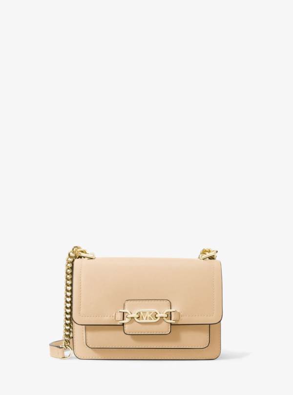 Damske Spojková Taška Michael Kors Heather Extra-Small Leather Hnede - Kabelky Michael Kors Lacne | HQYIR-8904